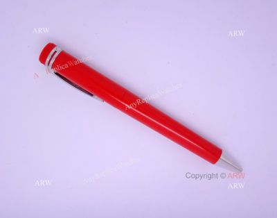 Copy Mont Blanc Heritage Collection 1912 Capless RED & SILVER Rollerball Pen
